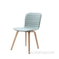 Diseño moderno de madera patas de madera espesas sillón